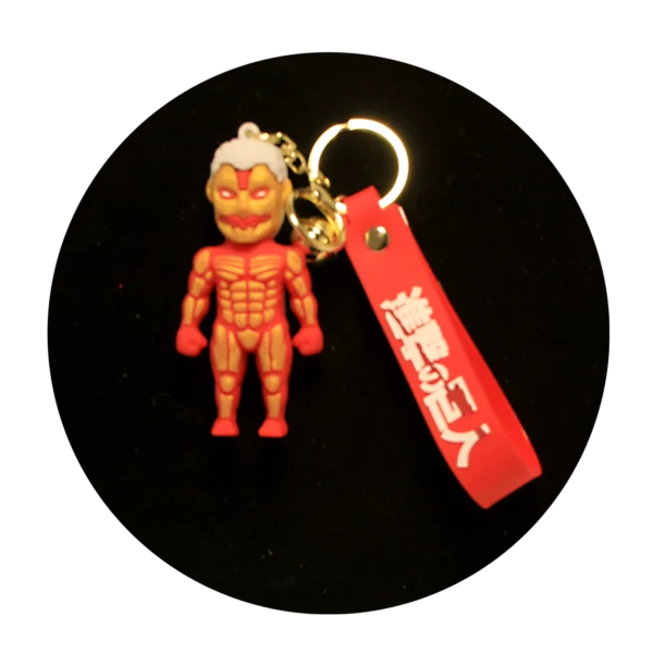 KSB-018 Anime - Attack on Titan - Colossal Titan - Keychain With Silicone Band