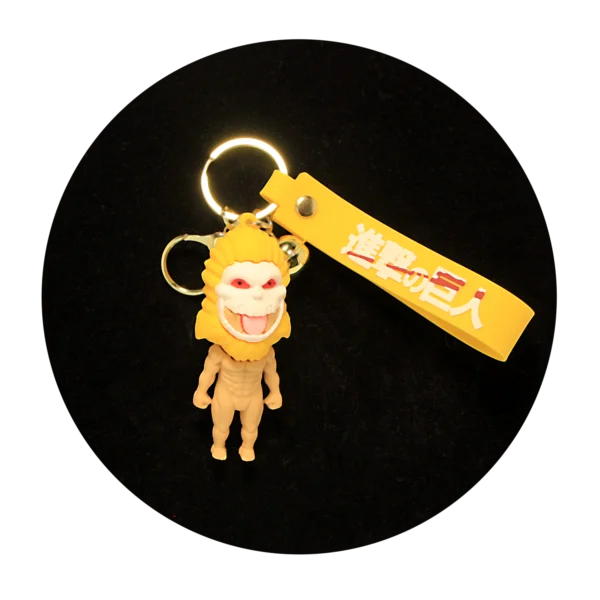 KSB-019 Anime - Attack on Titan - Jaw Porco Galliard - Keychain With Silicone Band