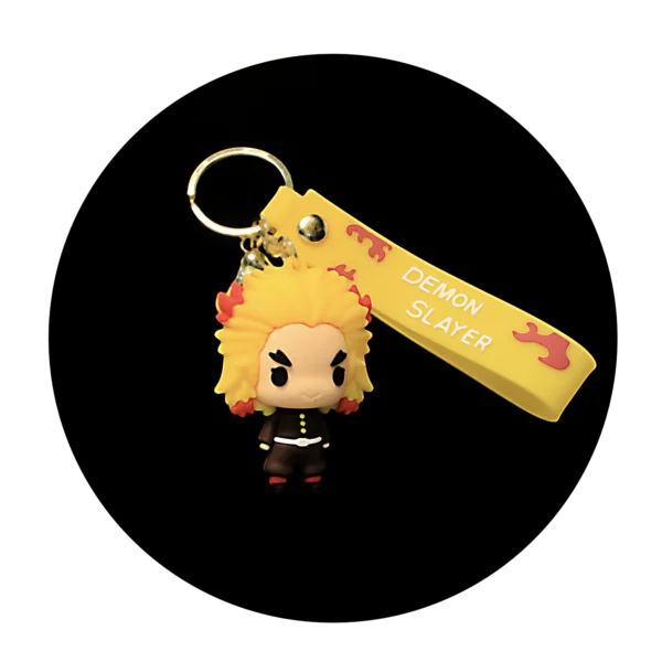 KSB-030 Anime - Demon Slayer - Zenitsu Agatsuma - Keychain With Silicone Band