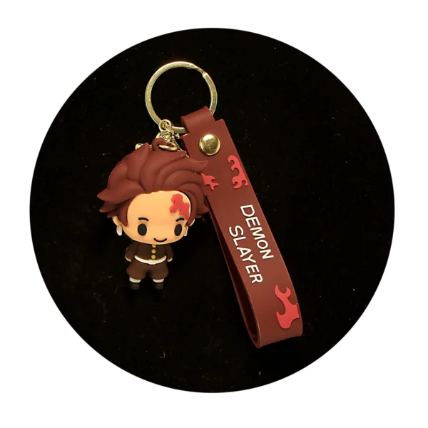 KSB-031 Anime - Demon Slayer - Tanjiro Kamado 02 - Keychain With Silicone Band