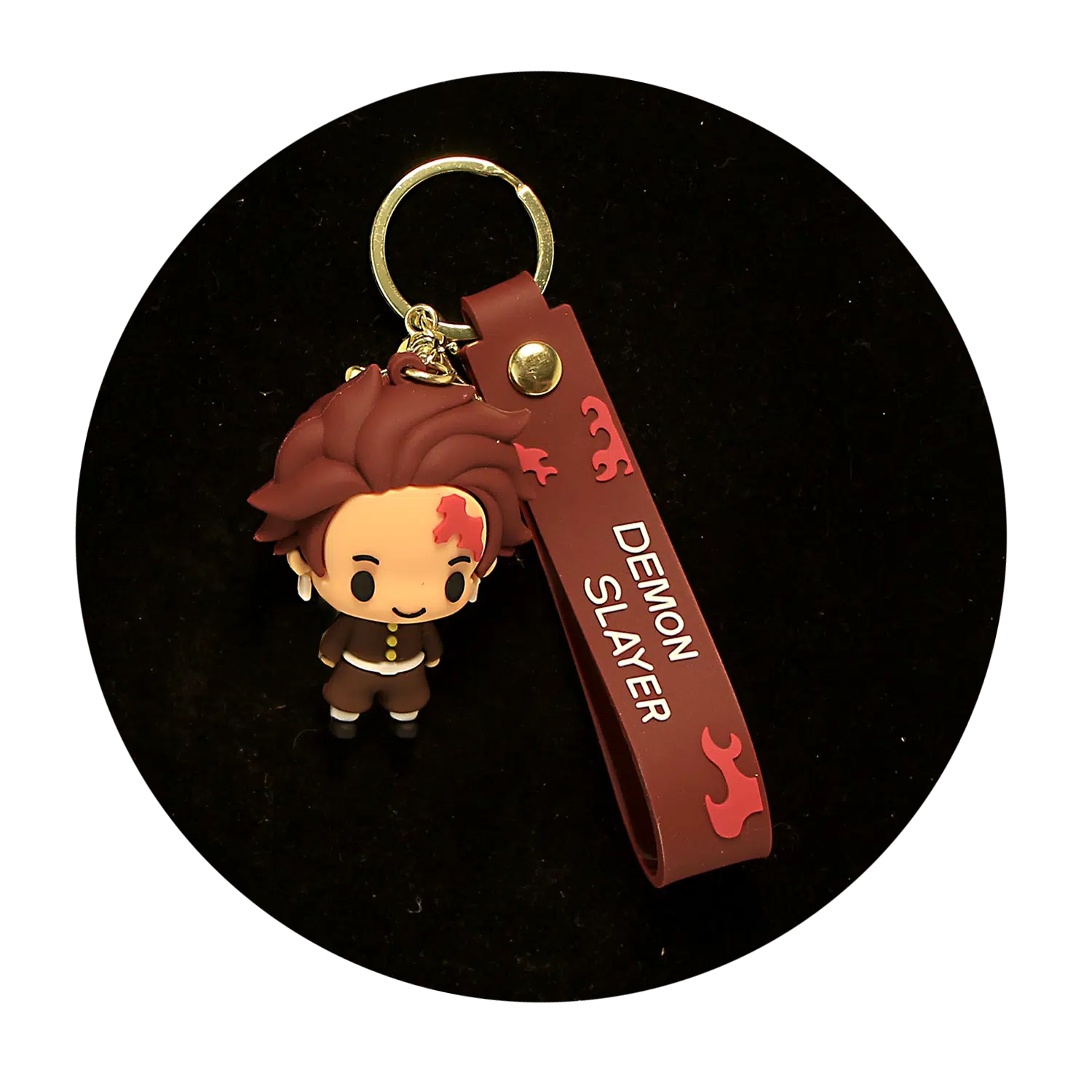 KSB-031 Anime – Demon Slayer – Tanjiro Kamado 02 – Keychain With Silicone Band