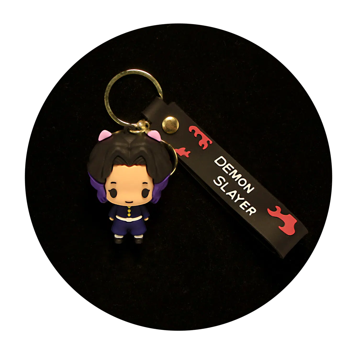 KSB-033 Anime – Demon Slayer – Shinobu Kocho – Keychain With Silicone Band