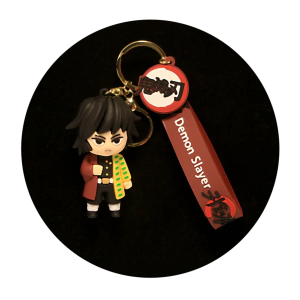 KSB-035 Anime - Demon Slayer - Giyu Tomioka - Keychain With Silicone Band