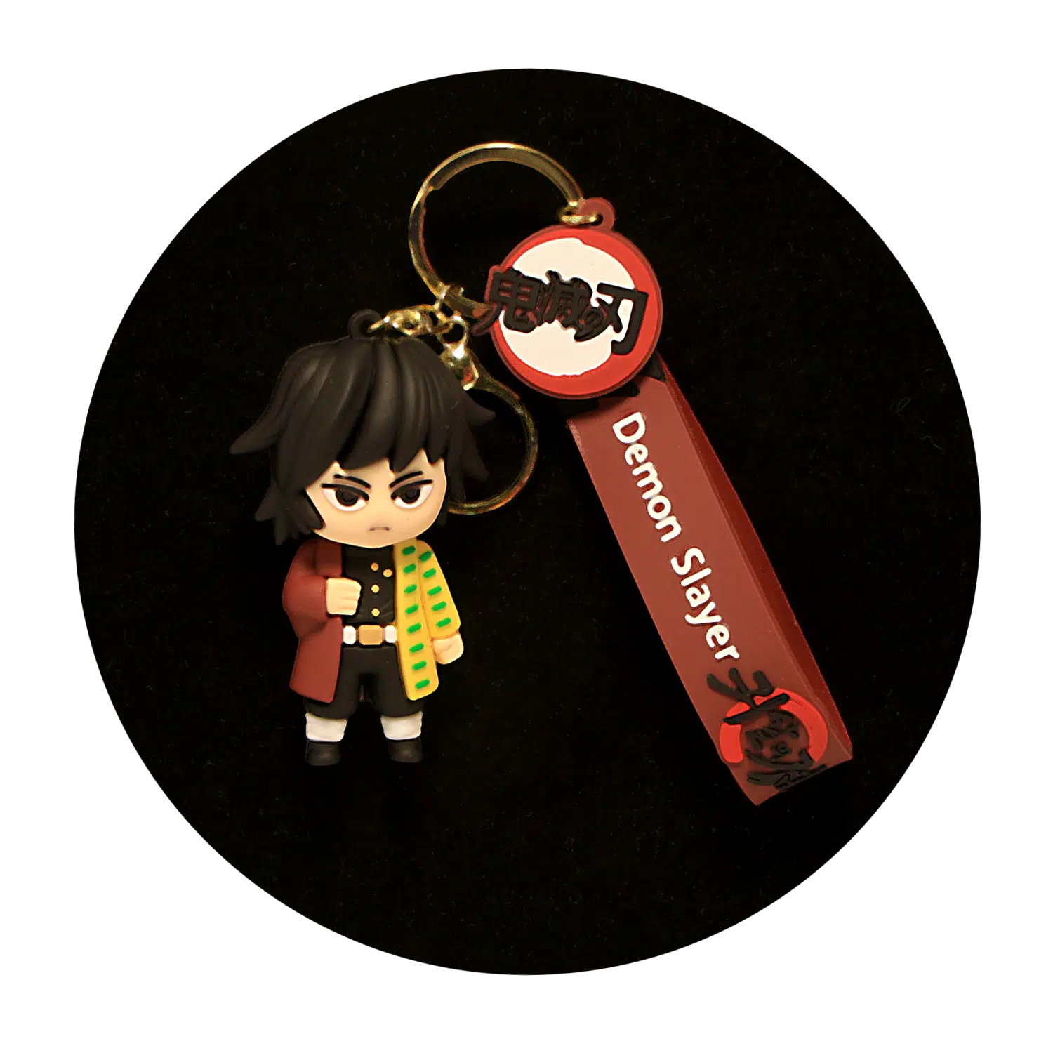 KSB-035 Anime – Demon Slayer – Giyu Tomioka – Keychain With Silicone Band