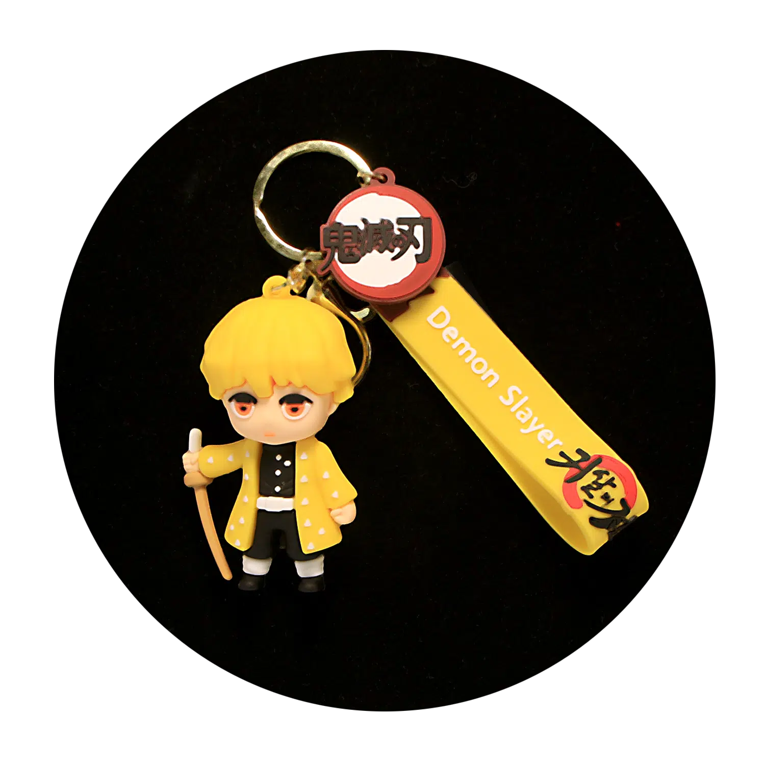KSB-038 Anime – Demon Slayer – Tanjiro Kamado – Keychain With Silicone Band