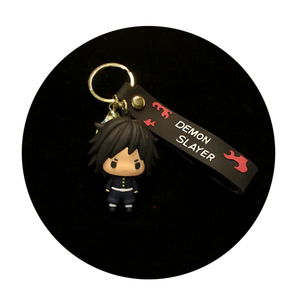 KSB-040 Anime - Demon Slayer - Giyu Tomioka - Keychain With Silicone Band