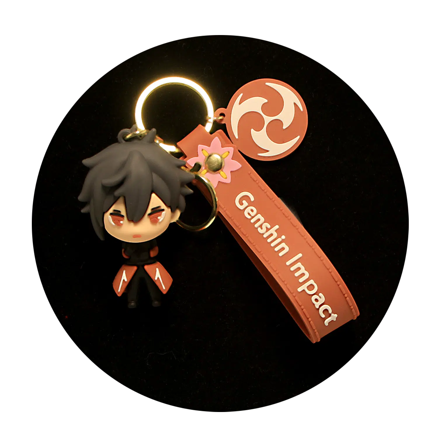 KSB-041 Anime – Genshin Impact – Zhongli – Keychain With Silicone Band