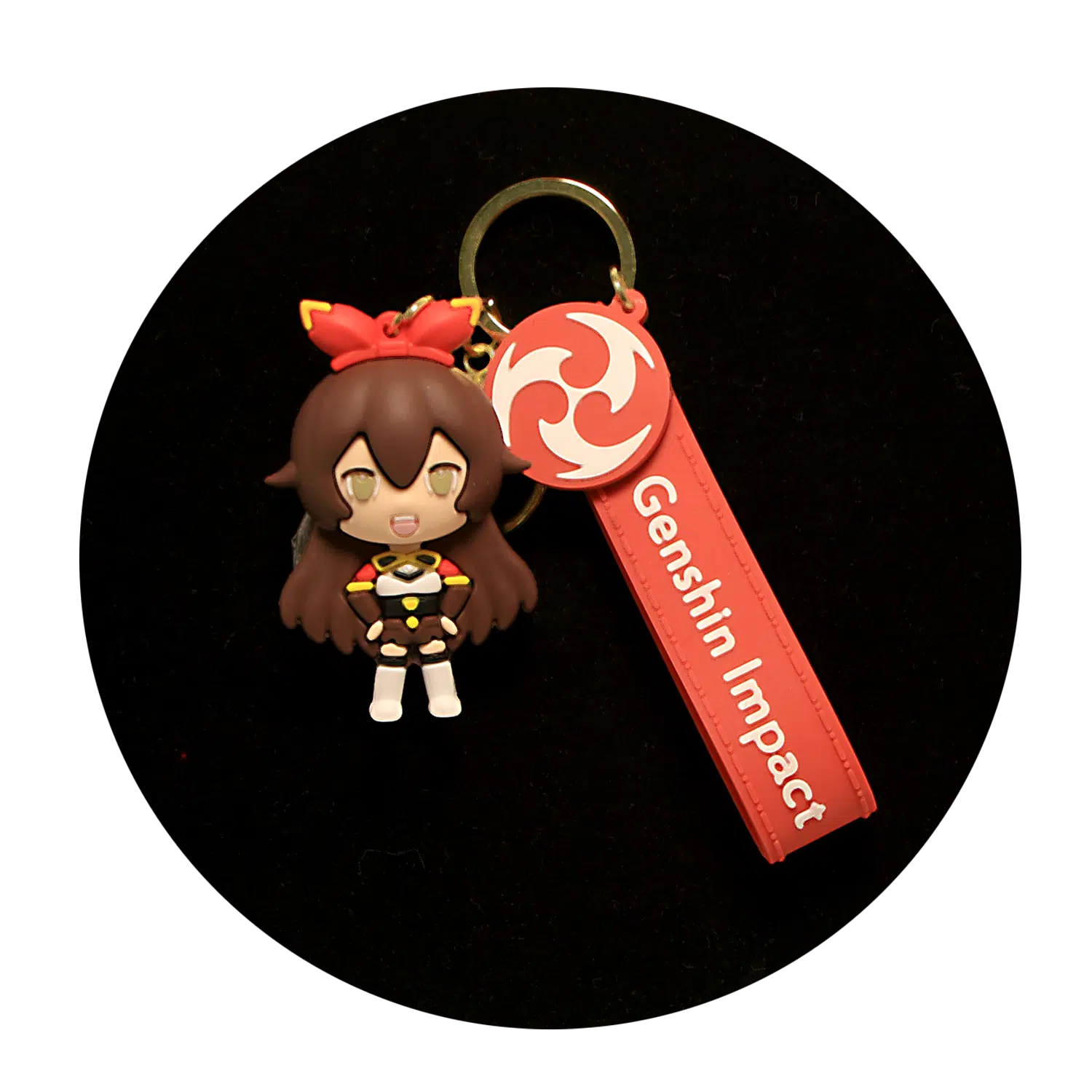KSB-042 Anime – Genshin Impact – Amber – Keychain With Silicone Band