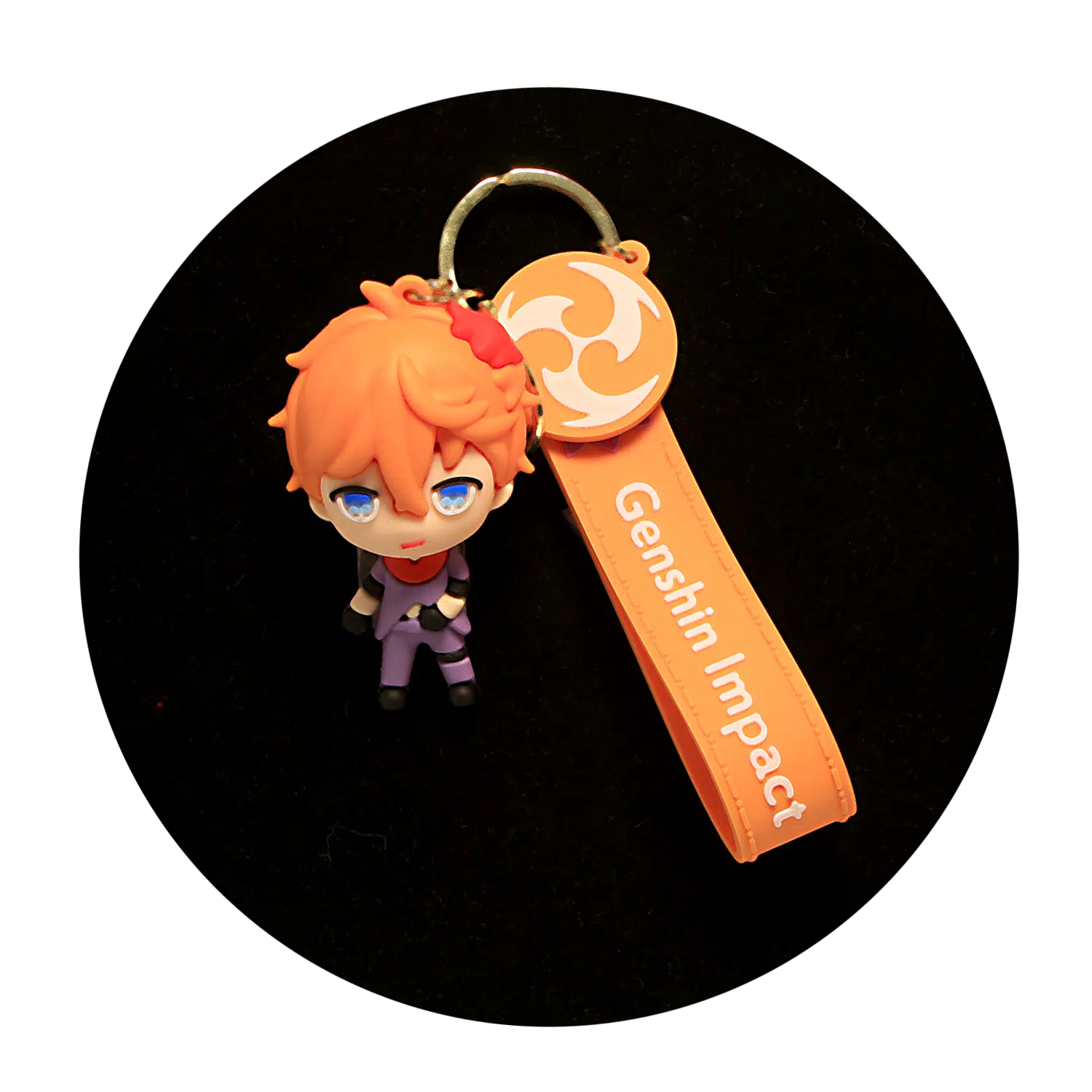 KSB-043 Anime – Genshin Impact – Tartaglia – Keychain With Silicone Band