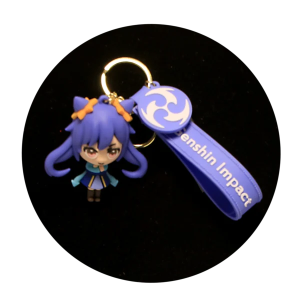 KSB-044 Anime - Genshin Impact - Ganyu - Keychain With Silicone Band