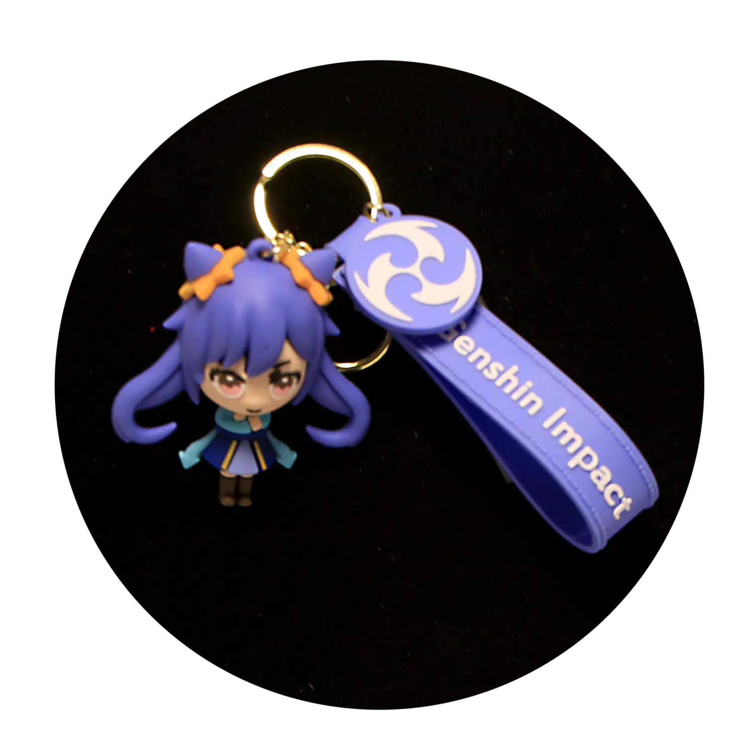 KSB-044 Anime – Genshin Impact – Ganyu – Keychain With Silicone Band