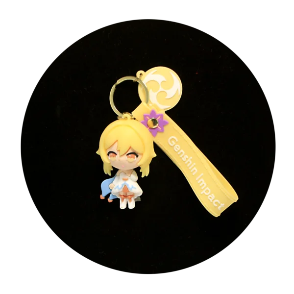 KSB-046 Anime - Genshin Impact - Lumine - Keychain With Silicone Band