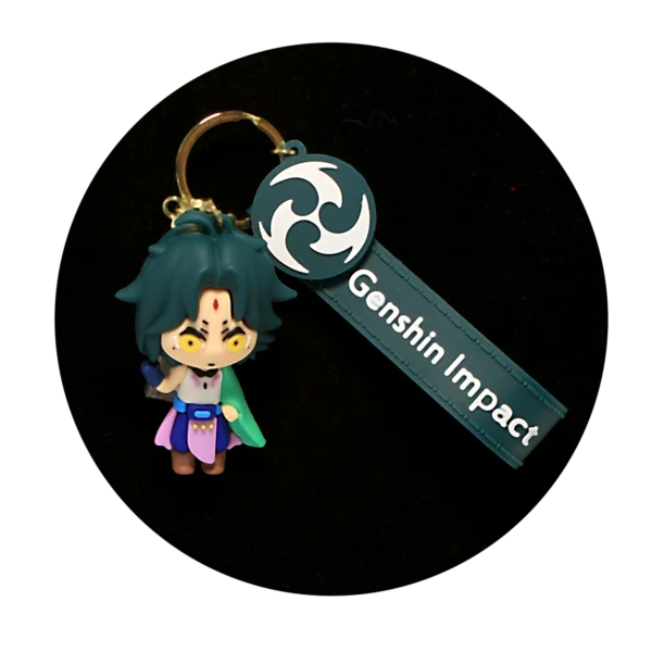 KSB-047 Anime - Genshin Impact - Xiao - Keychain With Silicone Band