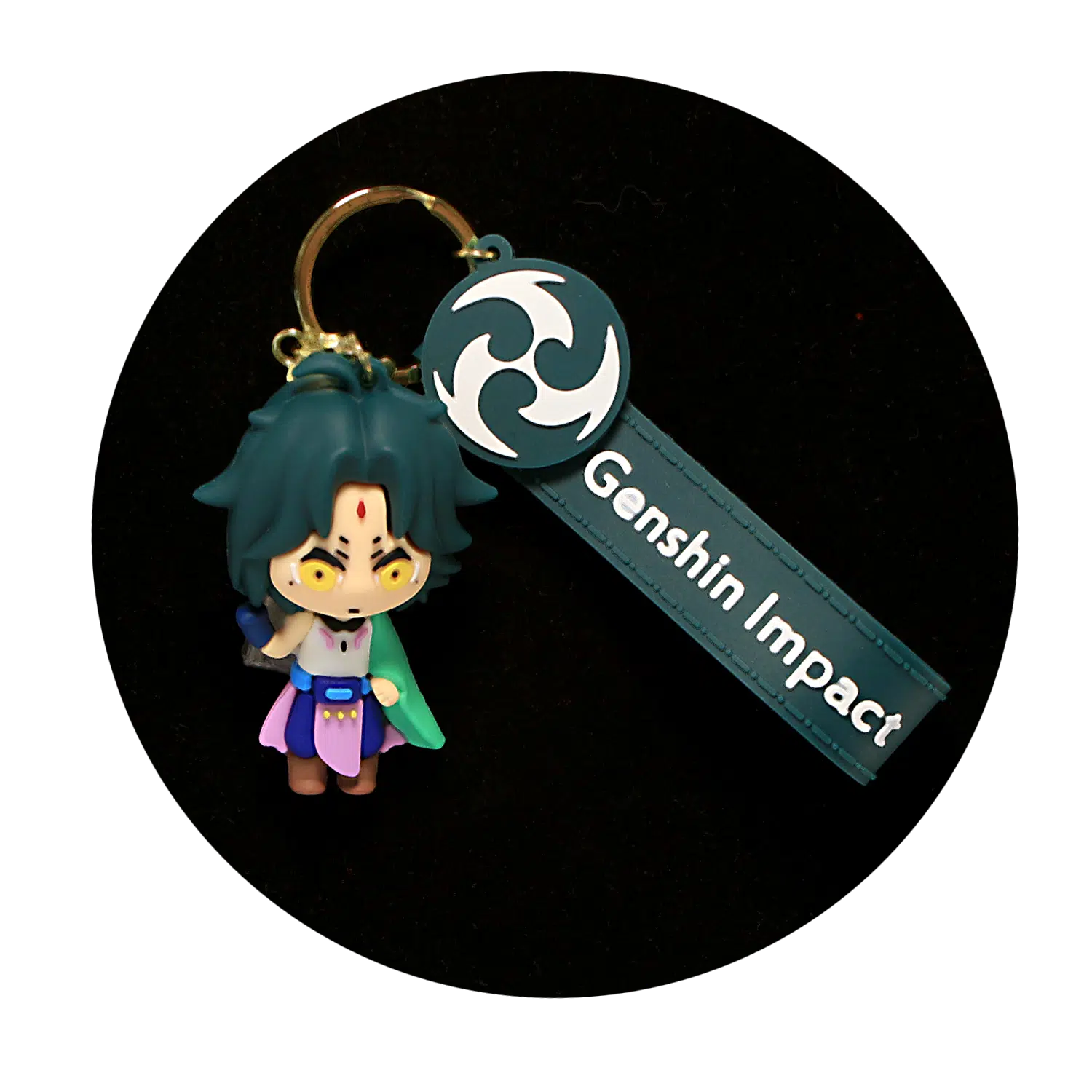 KSB-047 Anime – Genshin Impact – Xiao – Keychain With Silicone Band