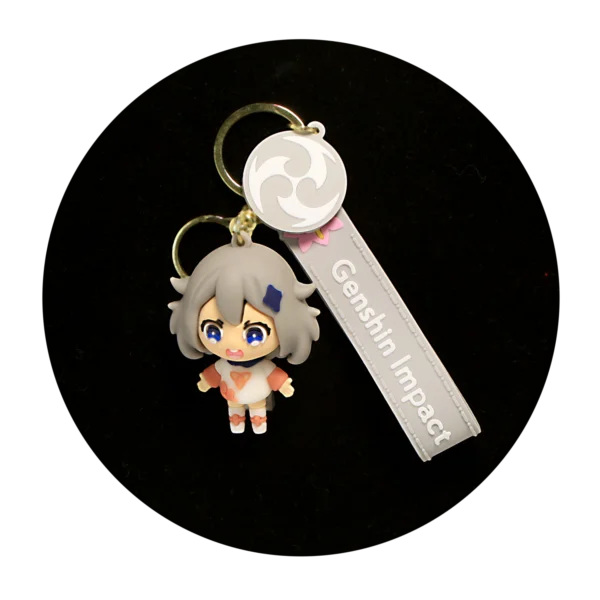 KSB-048 Anime - Genshin Impact - Paimon - Keychain With Silicone Band