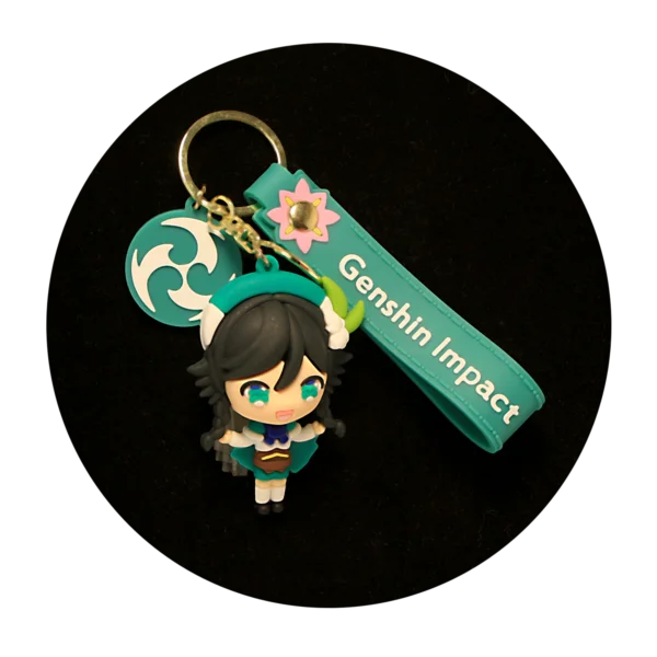 KSB-049 Anime - Genshin Impact - Venti - Keychain With Silicone Band