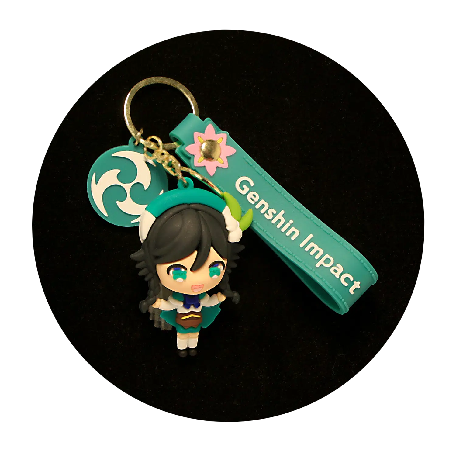 KSB-049 Anime – Genshin Impact – Venti – Keychain With Silicone Band