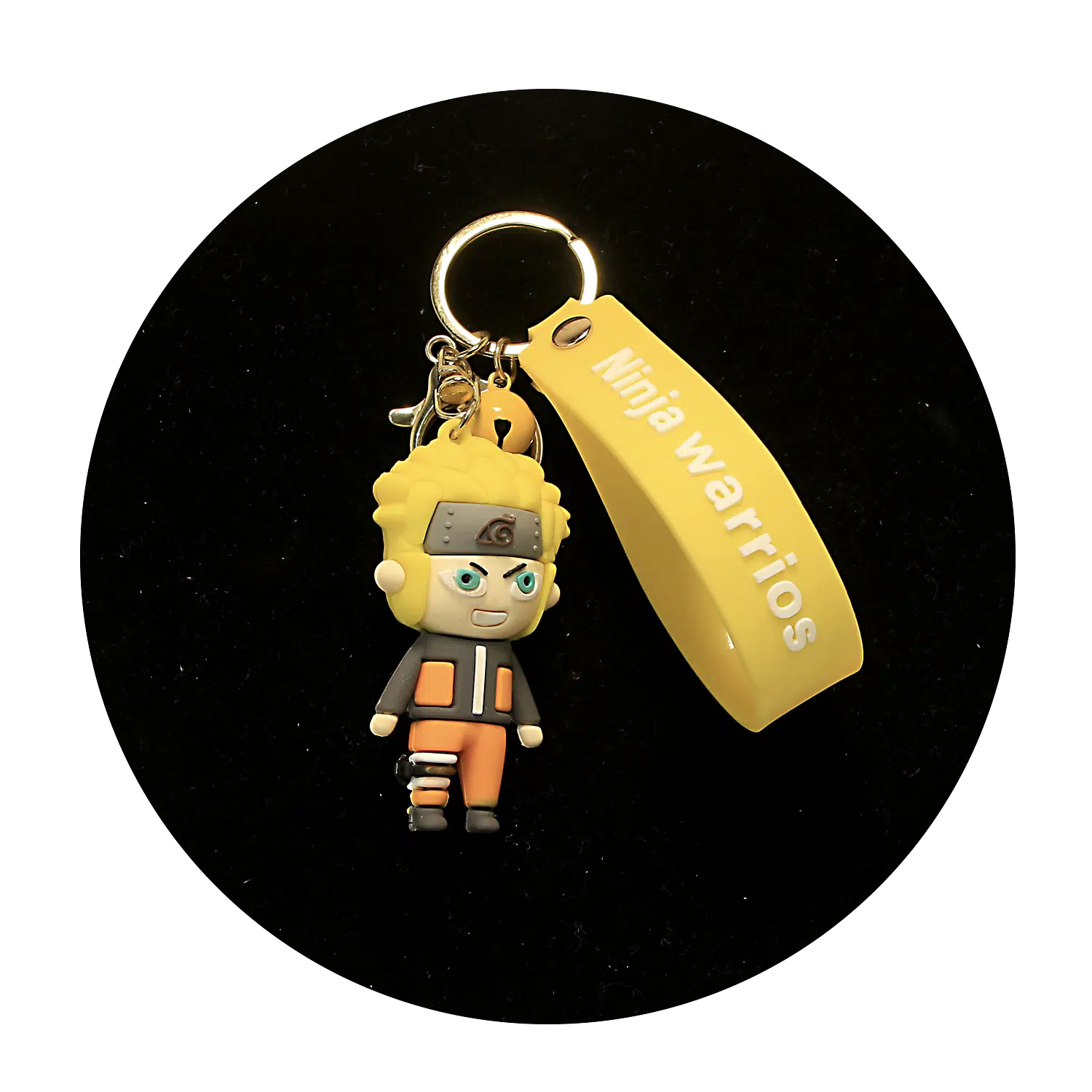 KSB-050 Anime – Ninja Warrior – Angry Naruto – Keychain With Silicone Band