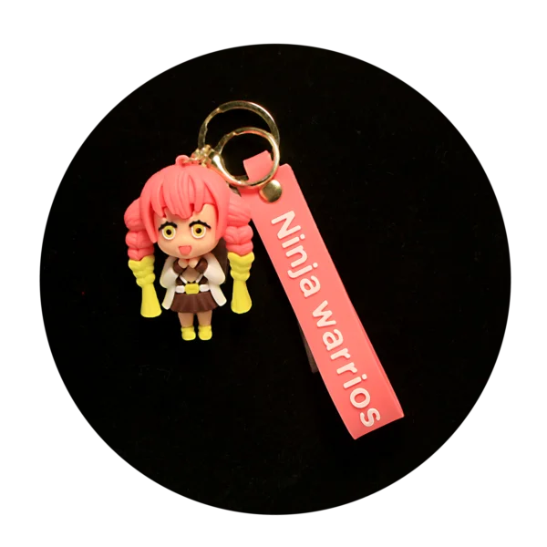 KSB-051 Anime - Ninja Warrior - Mitsuri Kanroji - Keychain With Silicone Band