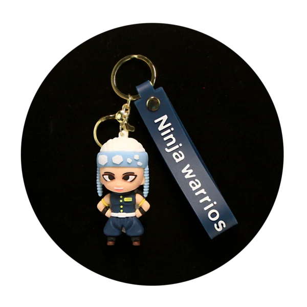 KSB-053 Anime - Ninja Warrior - Tengen Uzui - Keychain With Silicone Band