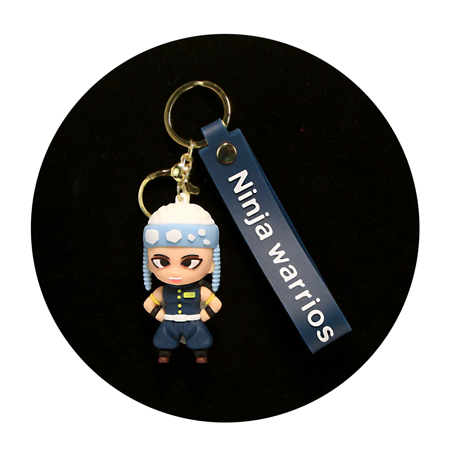 KSB-053 Anime – Ninja Warrior – Tengen Uzui – Keychain With Silicone Band