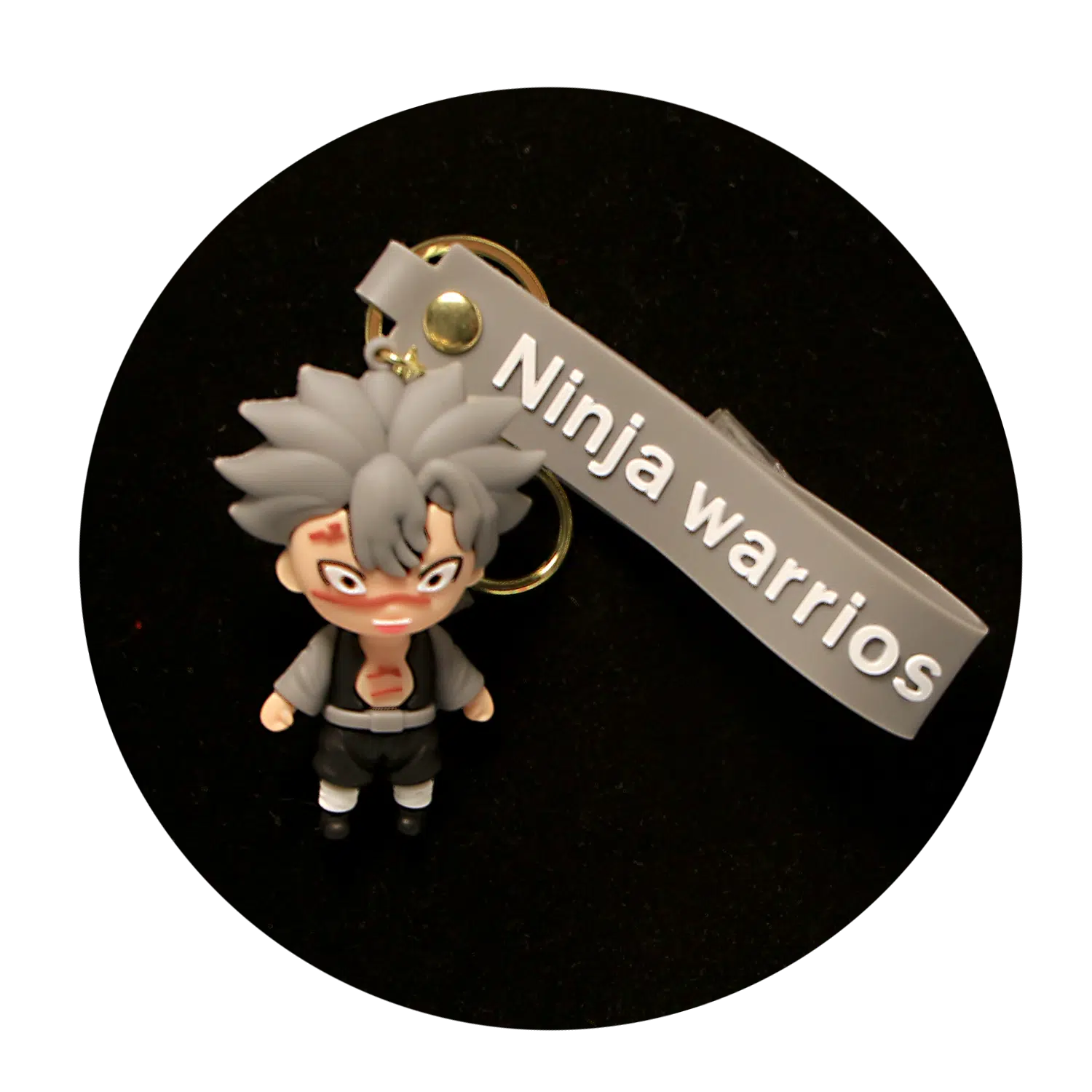 KSB-054 Anime – Ninja Warrior – Sanemi Shinazugawa – Keychain With Silicone Band