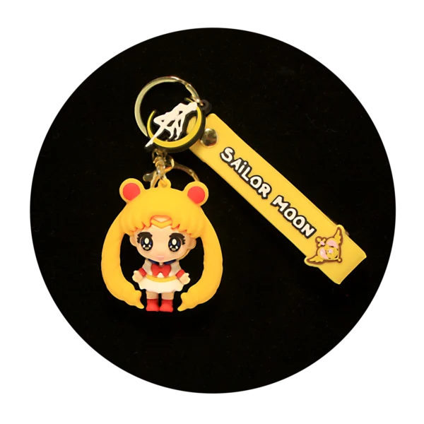 KSB-060 Anime - Sailor Moon Yellow - Keychain With Silicone Band
