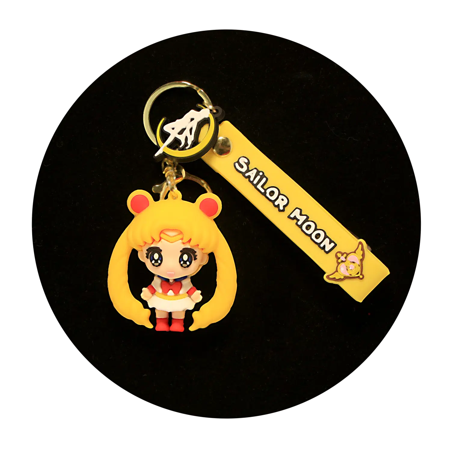 KSB-060 Anime – Sailor Moon Yellow – Keychain With Silicone Band