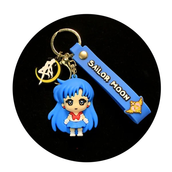 KSB-061 Anime - Sailor Moon Blue - Keychain With Silicone Band