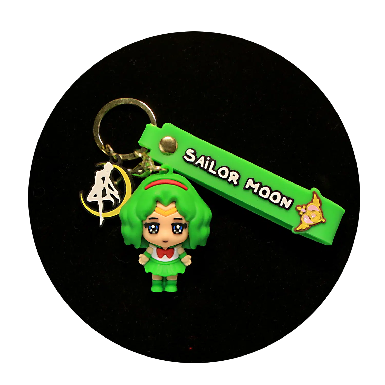 KSB-062 Anime – Sailor Moon Green – Keychain With Silicone Band