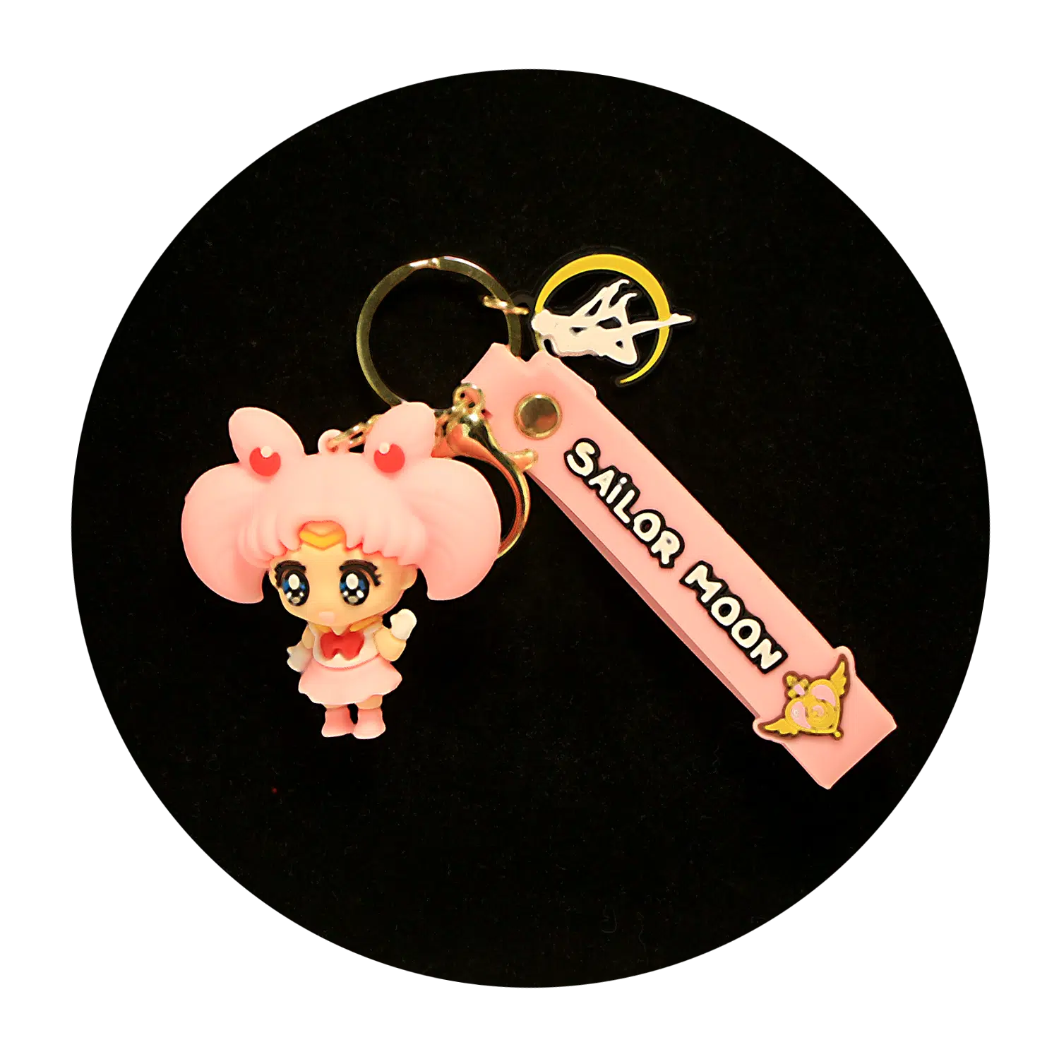 KSB-063 Anime – Sailor Moon Pink – Keychain With Silicone Band