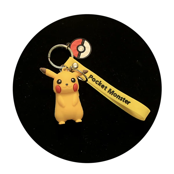 KKSB-070 Anime - Pokemon - Pikachu 01 - Keychain With Silicone Band