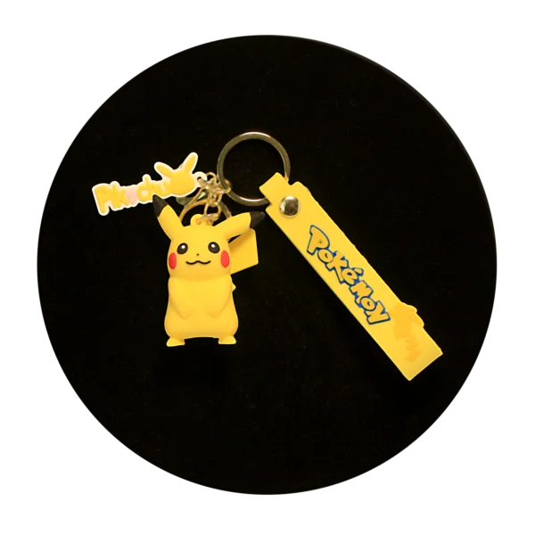 KSB-071 Anime - Pokemon - Pikachu 02 - Keychain With Silicone Band