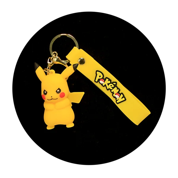 KSB-072 Anime - Pokemon - Pikachu 03 - Keychain With Silicone Band