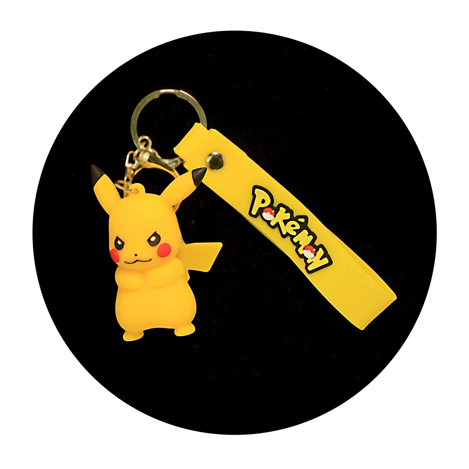 KSB-072 Anime – Pokemon – Pikachu 03 – Keychain With Silicone Band