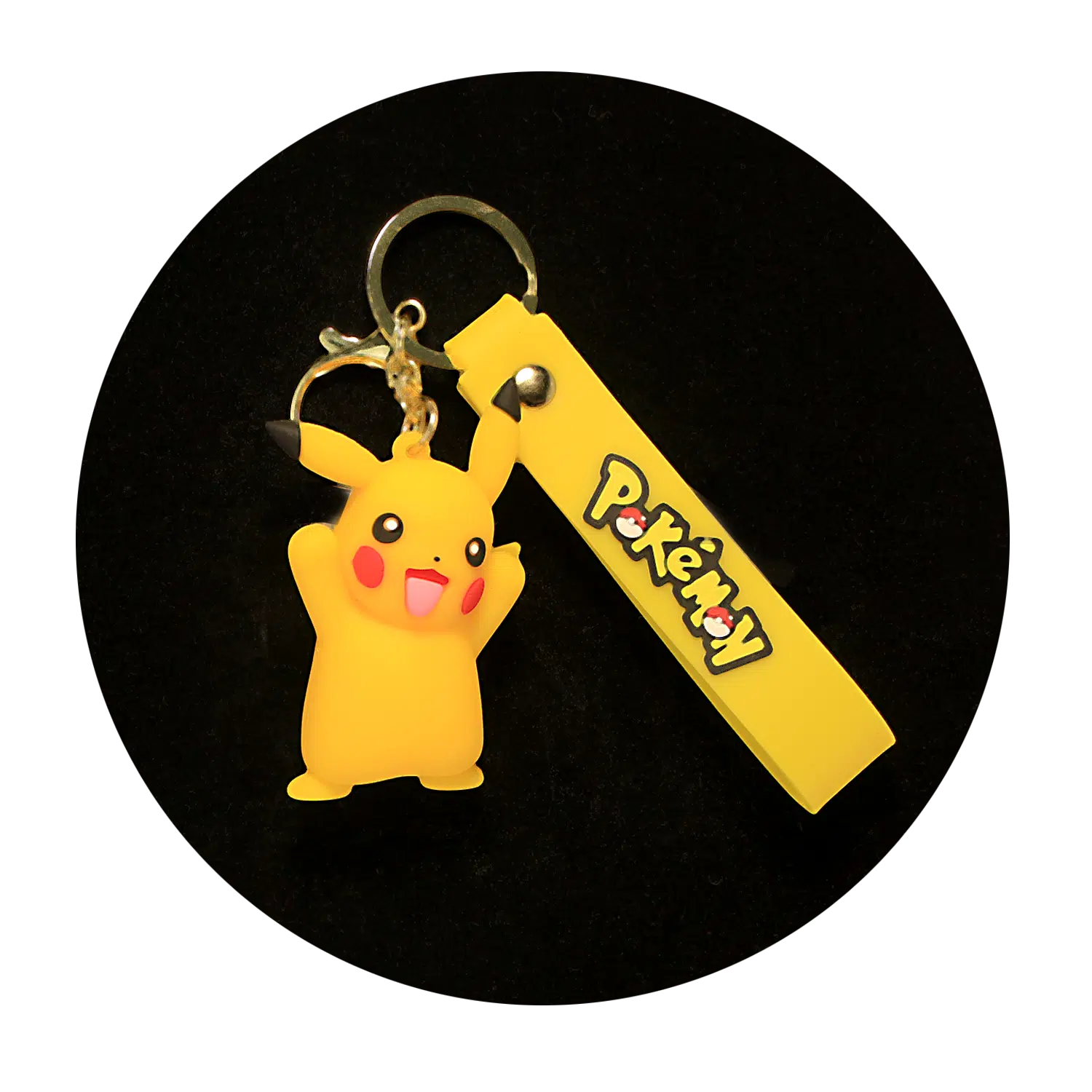 KSB-073 Anime – Pokemon – Pikachu 04 – Keychain With Silicone Band