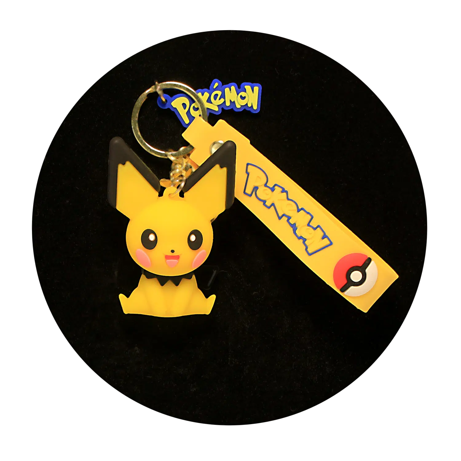 KSB-074 Anime – Pokemon – Pikachu 05 – Keychain With Silicone Band