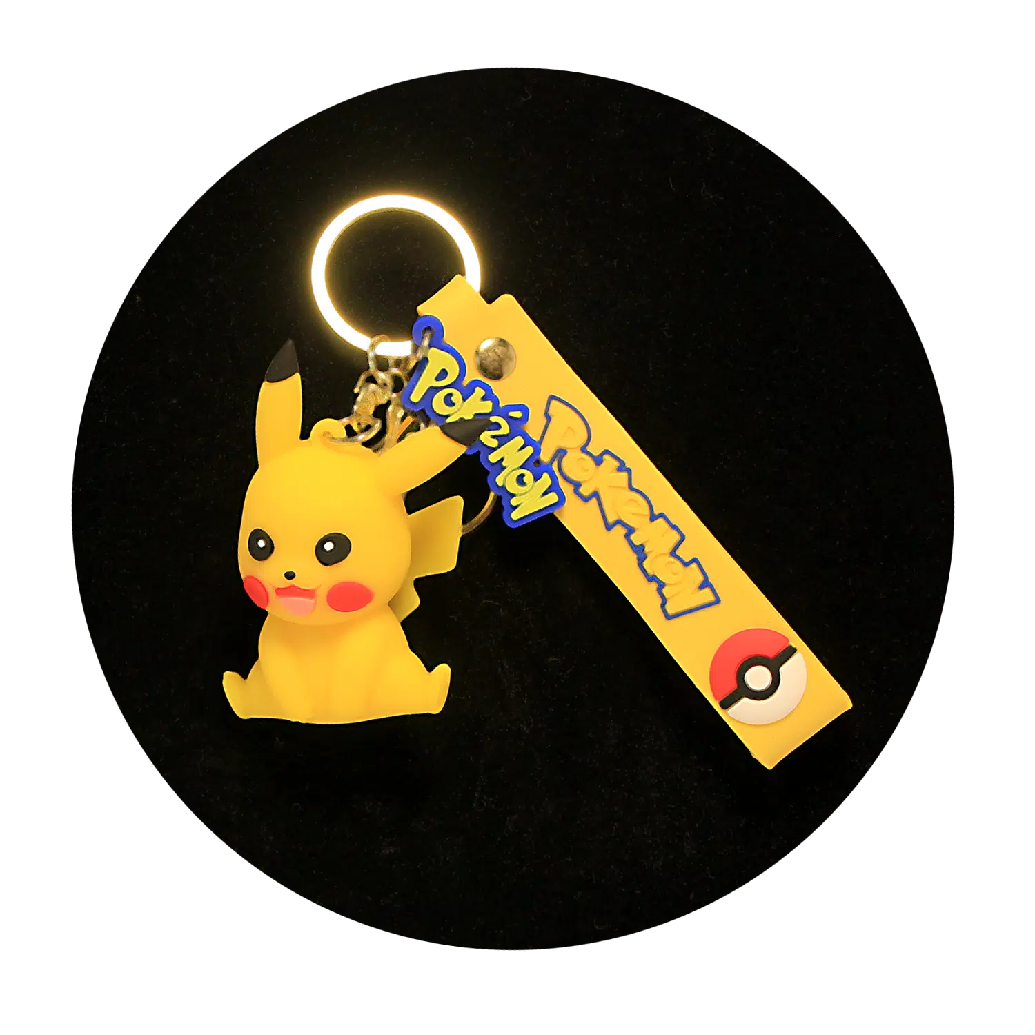 KSB-075 Anime – Pokemon – Pikachu 06 – Keychain With Silicone Band