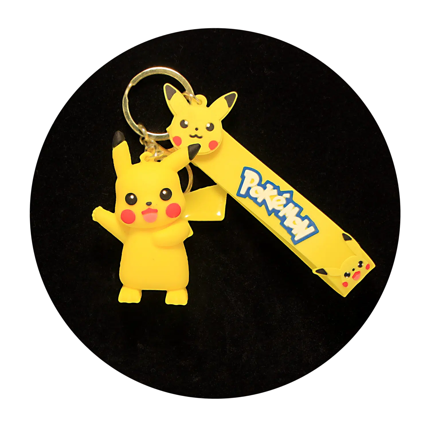 KSB-076 Anime – Pokemon – Pikachu 07 – Keychain With Silicone Band
