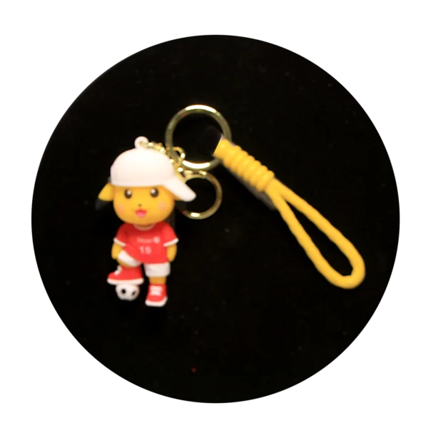 KSB-078 Anime - Pokemon - Pikachu 09 - Keychain With Silicone Band