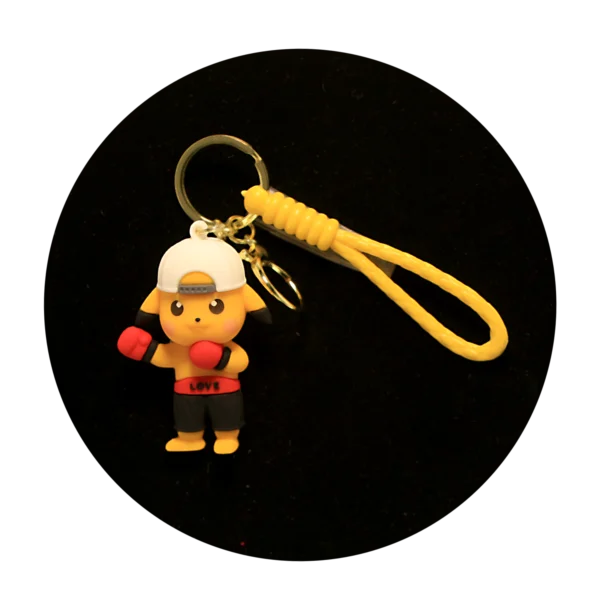 KSB-079 Anime - Pokemon - Pikachu 10 - Keychain With Silicone Band