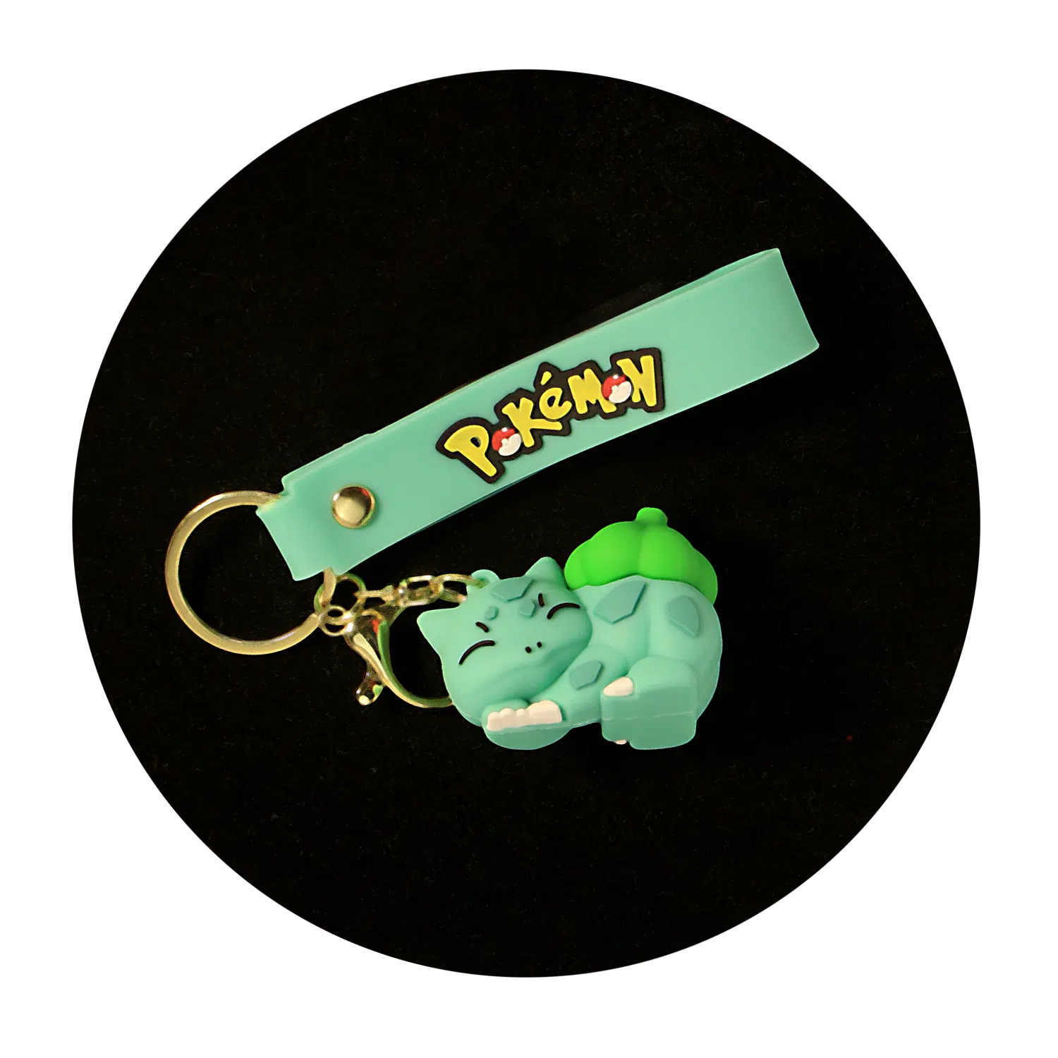 KSB-089 Anime – Pokemon – Bulbasaur – Keychain With Silicone Band