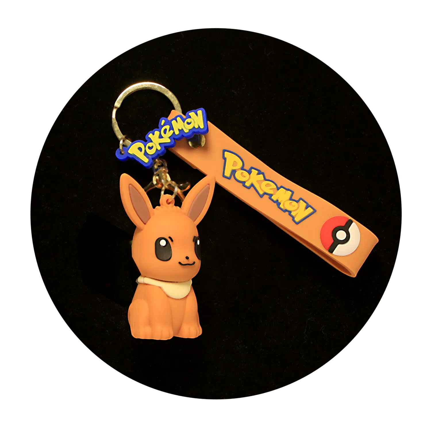 KSB-094 Anime – Pokemon – Eevee Small – Keychain With Silicone Band