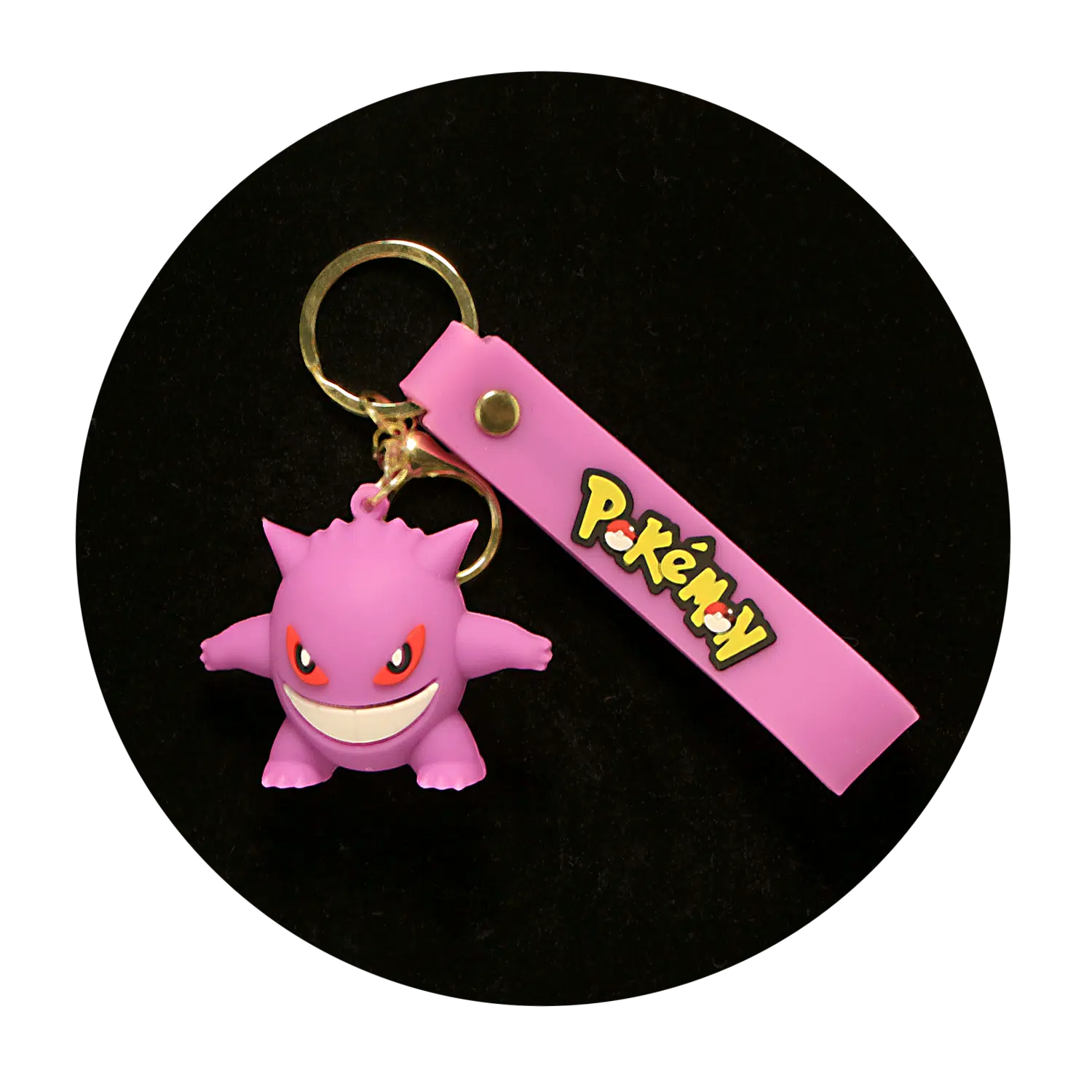 KSB-096 Anime – Pokemon – Gengar – Keychain With Silicone Band
