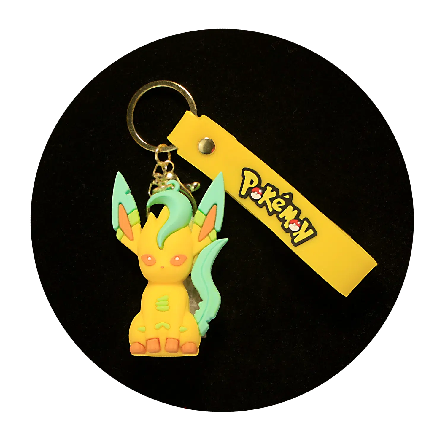 KSB-101 Anime – Pokemon – Leafeon – Keychain With Silicone Band