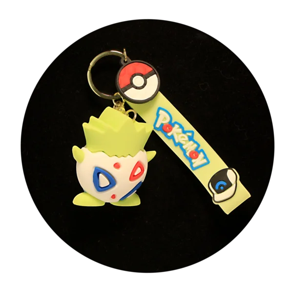 KSB-109 Anime - Pokemon - Togepi - Keychain With Silicone Band