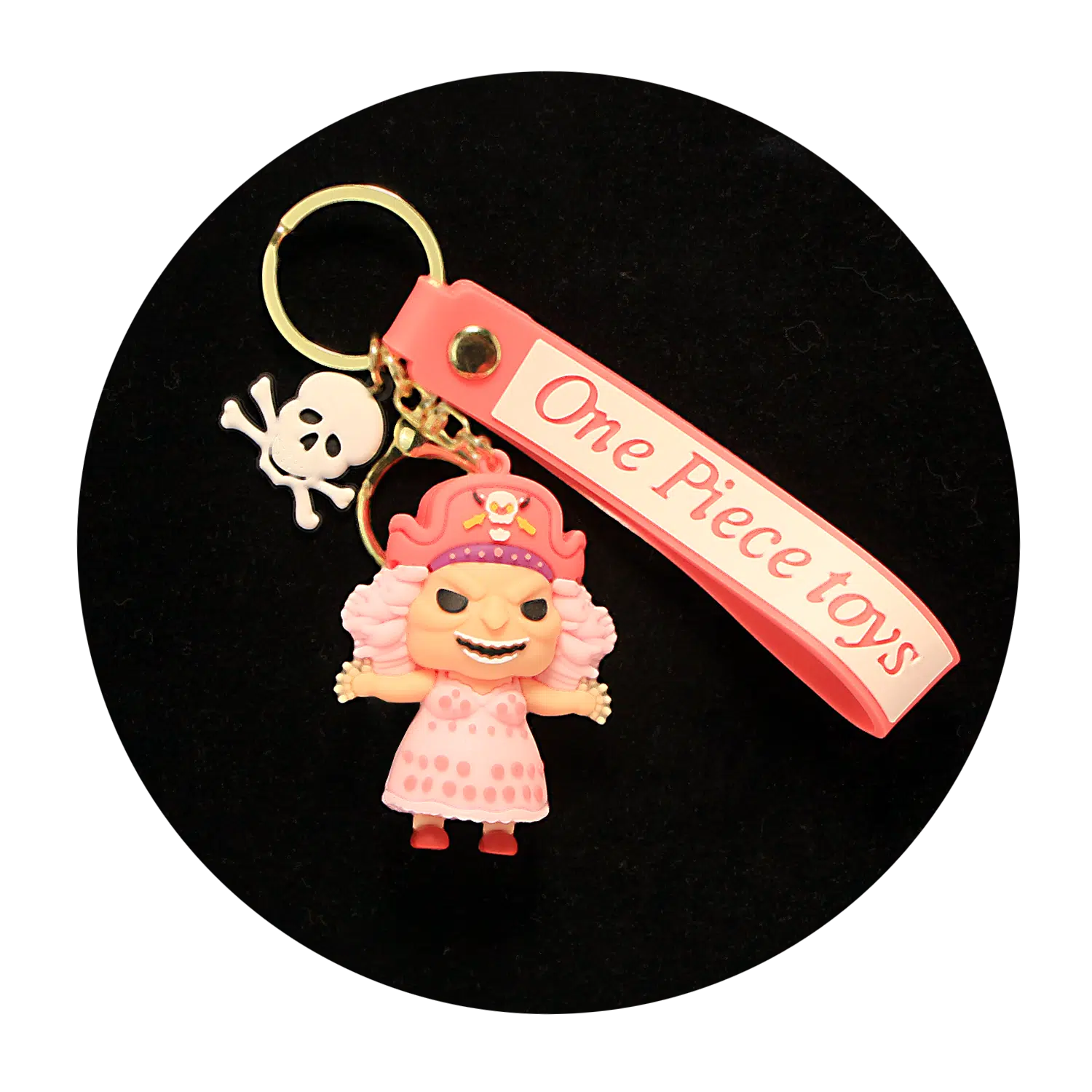 KSB-115 Anime – One Piece – Big Mom Pink – Keychain With Silicone Band