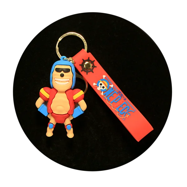 KSB-119 Anime - One Piece - Franky - Keychain With Silicone Band