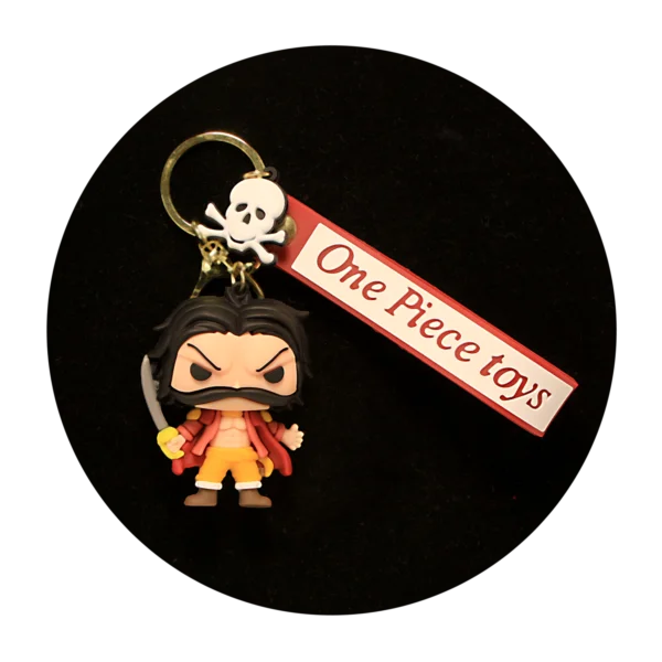 KSB-121 Anime - One Piece - Gol D Roger - Keychain With Silicone Band