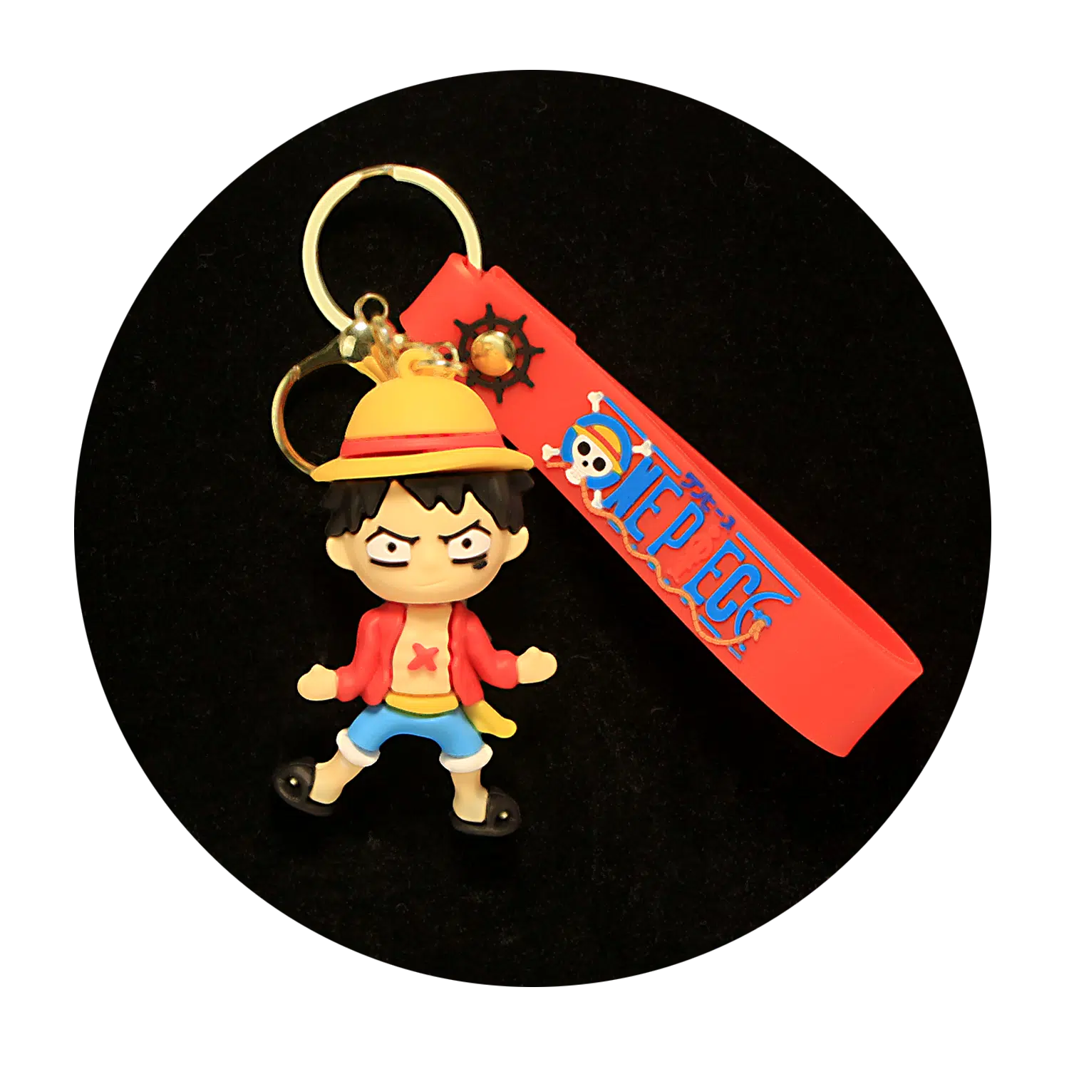 KSB-122 Anime – One Piece – Monkey D Luffy – Keychain With Silicone Band